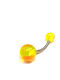 Amalfi Accessories Piercing Buric din Oțel Argintiu / Galben