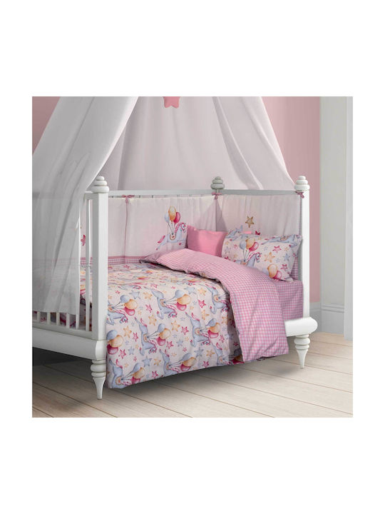 Greenwich Polo Club 8828 Baby Sheets Set Crib Pink 130x170cm 3pcs