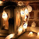 Halloween Party Decorations White Garland 4 Pieces