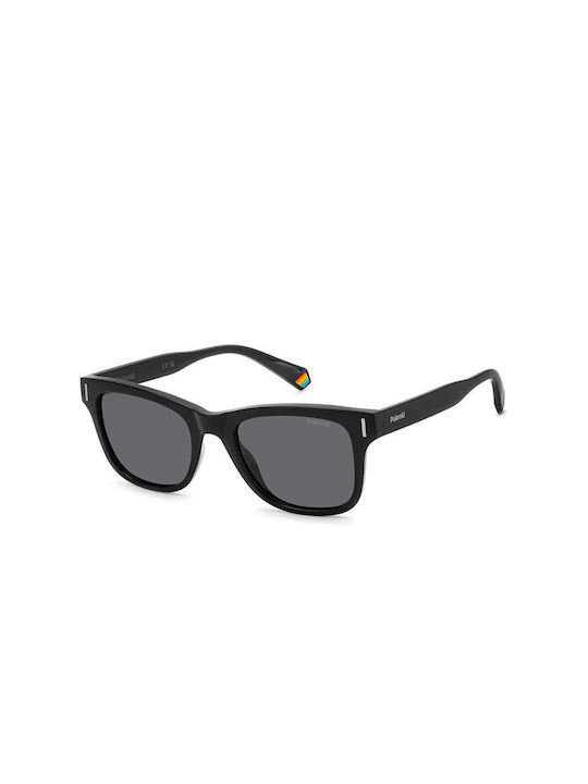 Polaroid Sunglasses with Black Plastic Frame and Gray Polarized Lens PLD6206/S 807/M9