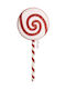 De Crăciun Plastică Figurină Candy Roșu Înălțime 60cm.