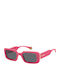 Polaroid Unisex Sonnenbrille mit Rosa Kunststoff Gestell und Gray Polarisiert Linse PLD6208/S/X MU1/M9