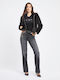 Theoline Women's Long Fur Black
