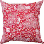 Dimeco Christmas Decorative Square Pillowcase Red 45x45pcs