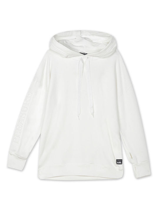 BodyTalk Women's Long Hooded Sweatshirt Ecru