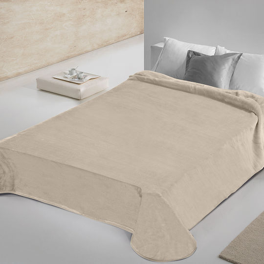 Adam Home 700 Velvet Blanket Double 240x260cm Cappuccino