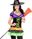 Carnival Broom Orange made of Plastic 2133W