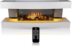 Classic Fire Montreal De podea Șemineu electric 2000W 119.8x30cm Alb