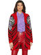 Damen Jacke in Rot Farbe