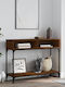 Wooden Console Table Coffee L100xW30.5xH75cm