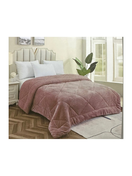 Olia Home Комбинирано одеяло Куинсайз 220x240бр Розов