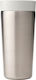 Brabantia Glas Thermosflasche Rostfreier Stahl 360ml Silber