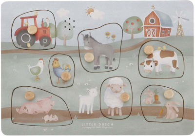 Holz Kinder Steckpuzzle Farm 7pcs Little Dutch