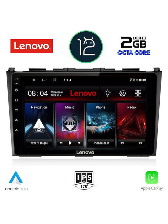 Lenovo Car-Audiosystem für Honda CR-V (Compact Recreational Vehicle) 2006-2012 (Bluetooth/USB/WiFi/GPS) mit Touchscreen 9"