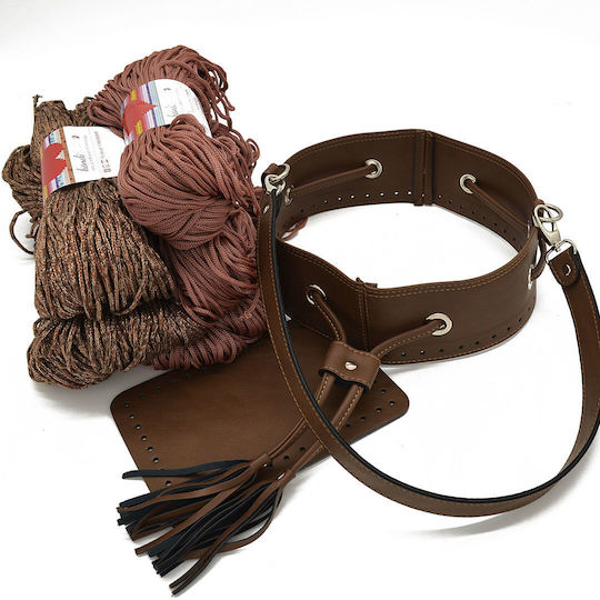 Handibrand Bottom for Knitted Bag Brown
