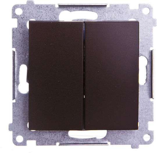 Kontakt-Simon Switch Frame in Bronze Color WMDL-050X2X-046