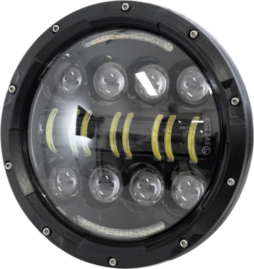 Roundς Waterproof Headlights Car LED Jeep Wrangler / Cherokee Suzuki Jimny 12 / 24V 40W with White Lighting 1pcs