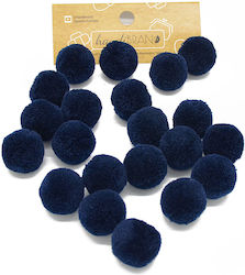 Handibrand Pom Pom Handwerk Blau