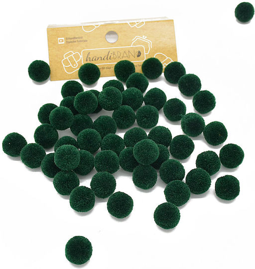 Handibrand Green Craft Pom Pom Set of 10pcs