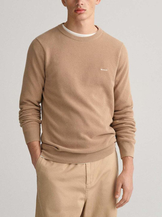 Gant Men's Long Sleeve Sweater Beige