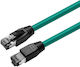 Microconnect S/FTP Cat.8.1 Καλώδιο Δικτύου Ethernet 1m Πράσινο