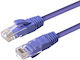 Microconnect U/UTP Cat.6a (Gigabit) Καλώδιο Δικτύου Ethernet 1m Μωβ