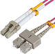 Microconnect Καλώδιο Οπτικής Ίνας LC/UPC-SC/UPC 10m Μωβ