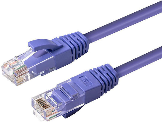 Microconnect U/UTP Cat.6a Ethernet Network Cable 0.5m Purple 1pcs