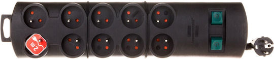 Brennenstuhl Primera-line Power Strip 10 Positions with USB-A and Cable 2m