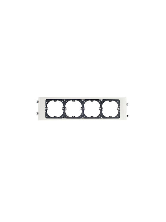 Legrand Rechteckig Metallisch Rahmen für Spots Weiß 1Stück