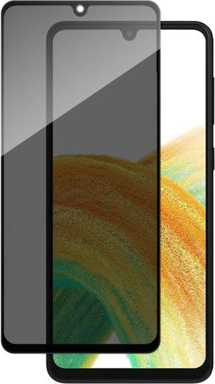 Panzerglas Privatsphäre Vollflächig gehärtetes Glas Schwarz (Galaxy A33)
