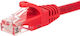 Netrack U/UTP Кат.6 Кабел за Ethernet мрежа 1м Червен 1бр