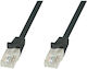 Techly U/UTP Cat.5e Ethernet Network Cable 0.5m Black