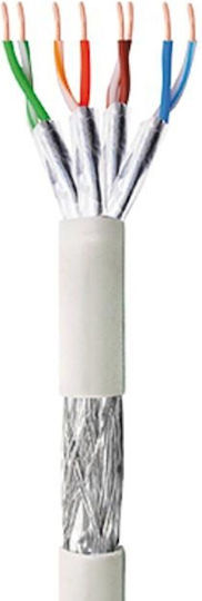 Techly S/FTP Cat.6 (Gigabit) Cablu de Rețea Ethernet Fără Conectori 305m Gri