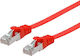 Equip U/FTP (STP) Cat.6a (Gigabit) Καλώδιο Δικτύου Ethernet 1m Κόκκινο