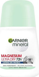 Garnier Mineral Magnesium Ultra Dry Deodorant 72h sub formă de Roll-On 50ml