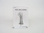 Μπαλόνι Foil Jumbo Αριθμός “1" Γκρι 86εκ.