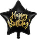 Balloon Foil Star Black 40cm