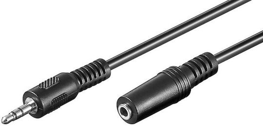 Microconnect Audio Cable 3.5mm Male - 3.5mm Female Black 5m AUDLR5