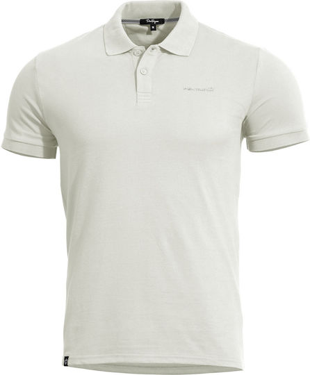 Pentagon Polohemd in Weiß Farbe