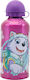 Stor Kinderflasche Pfoten-Patrouille Aluminium Rosa 400ml (Verschiedene Designs/Farben)