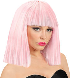 Showgirl Cleopatra Carnival Wig Straight Pink