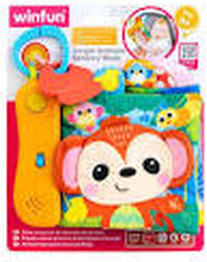 Winfun Activity Book Booklet The Animals of the Jungle made of Fabric with Music and Sounds for 3++ Months