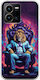 Wild Animals Lion Back Cover Σιλικόνης Πολύχρωμο (Vivo Y22S / Y35)