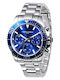 Pierre Cardin Men's Watch Battery with Silver Metal Bracelet
