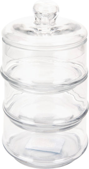 General Use Glass Jar with Lid Transparent 1500ml