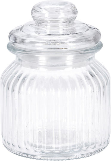 Excellent Houseware Vază Utilizare Generală Cu Capac Sticlă Transparentă 500ml