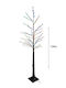 Christmas Decorative Illuminated Plastic Tree Natural Appearance Brown Tree