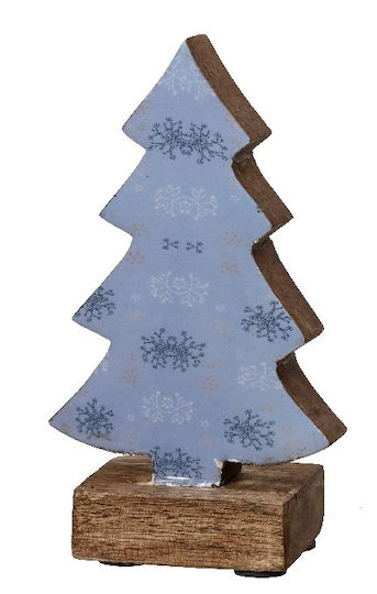 Weihnachtsdekoration Baum Verziert Hellblau