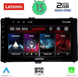 Lenovo Ηχοσύστημα Αυτοκινήτου για Toyota Auris 2015> (Bluetooth/USB/WiFi/GPS/Apple-Carplay/Android-Auto) με Οθόνη Αφής 9"